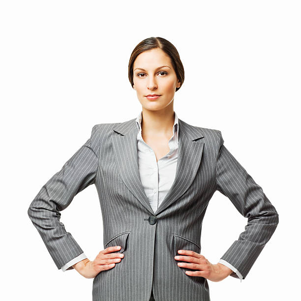 istock Confident Businesswoman Portrait - Isolated 186831076