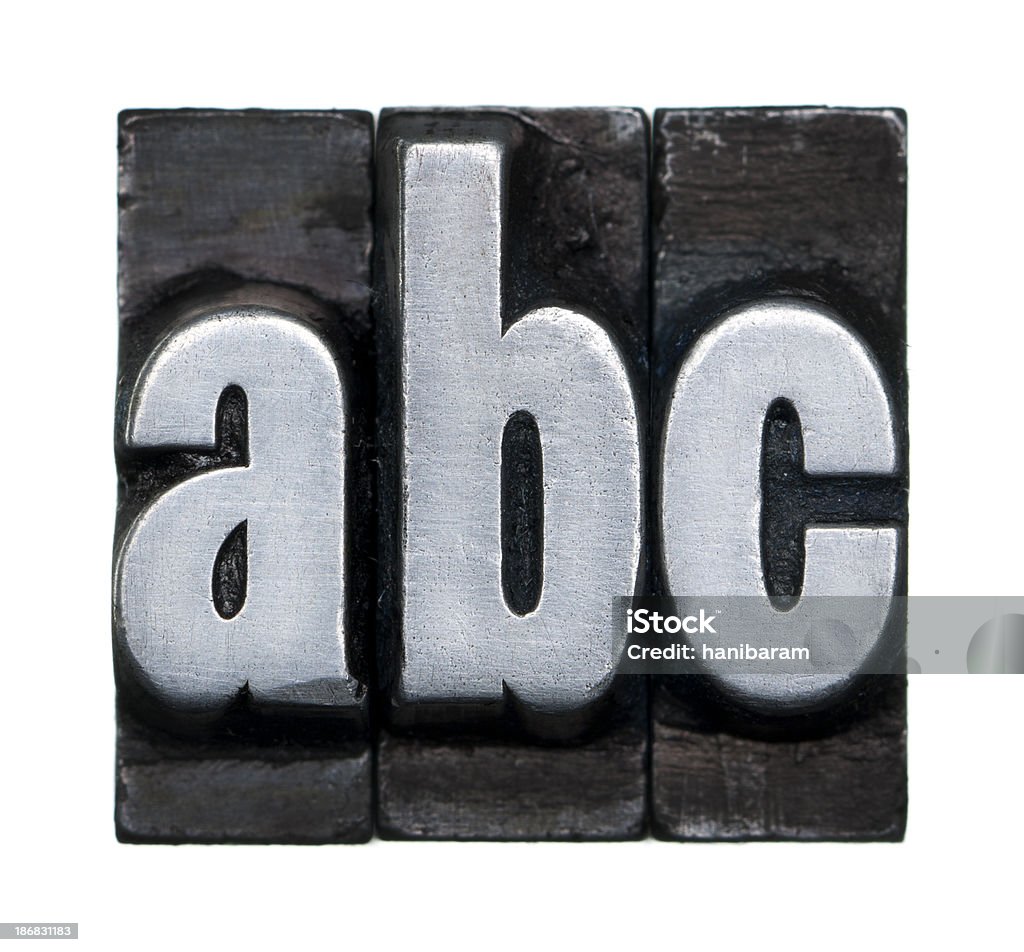 Alfabeto de letras abc-Tipógrafo - Foto de stock de Abstrato royalty-free