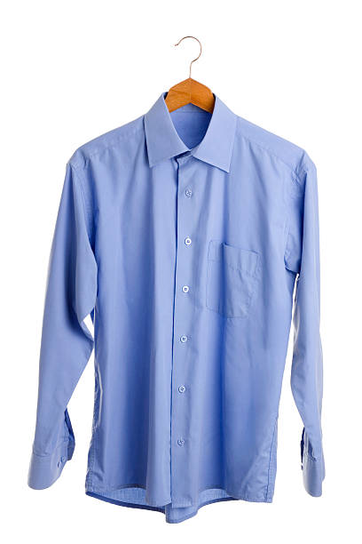 camisa - shirt hanger hanging blue fotografías e imágenes de stock