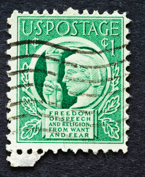 istock Four Freedoms Stamp 186831508