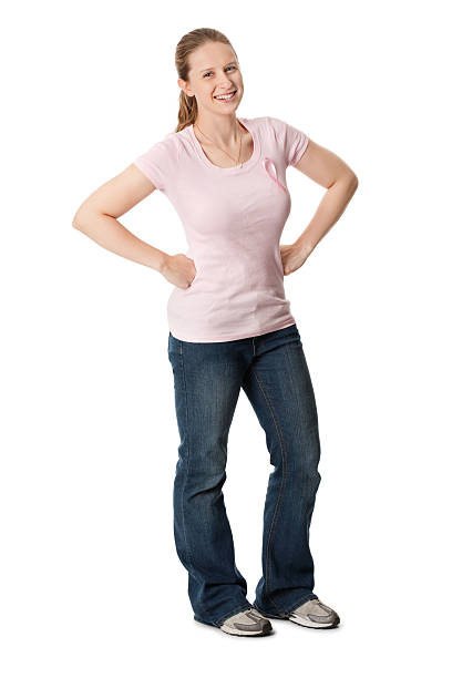 istock Young Woman in Pink - Full Body 186831826