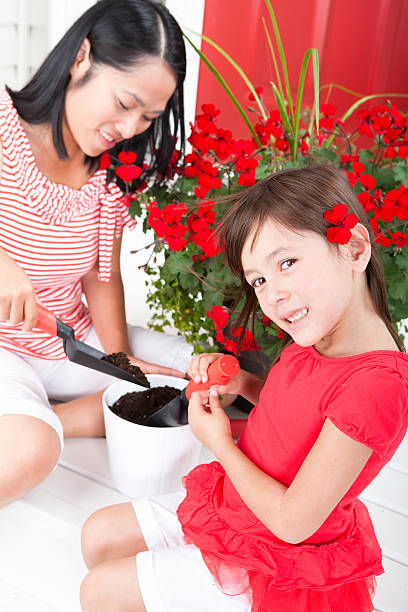 istock Mother and daughter portrait 186831848