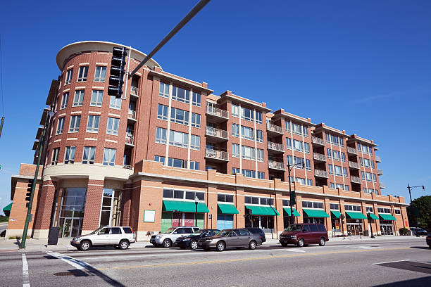 istock New Shops and Apartment Building in Forest Glen, Chicago 186831919