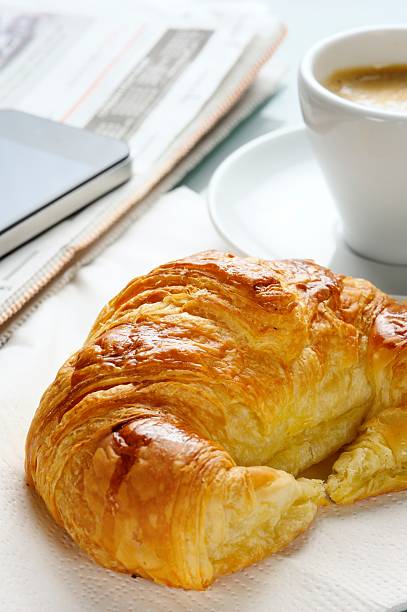istock French Breakfast Coffee and Croissant 186832030