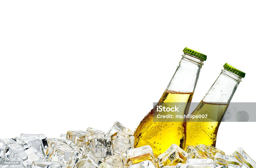 Beer on ice Beer on ice - Please see my portfolio for other beer and drink related images. Beer - Alcohol Stock Photo