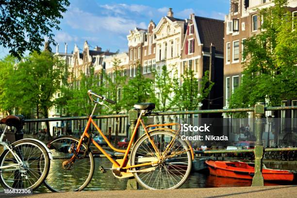 암스텔담 두발자전거에 대한 스톡 사진 및 기타 이미지 - 두발자전거, 암스테르담, 0명
