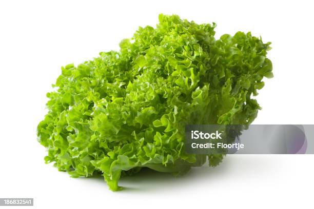 Gemüse Lollo Bionda Stockfoto und mehr Bilder von Salat - Blattgemüse - Salat - Blattgemüse, Lollo Bionda, Freisteller – Neutraler Hintergrund