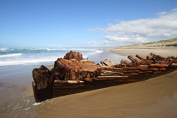 istock Shipwreck at Surf Beach--Sybil Marston 186832576