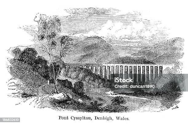 Aqueduto Pontcysyllte Denbigh País De Gales - Arte vetorial de stock e mais imagens de Canal - Água Corrente - Canal - Água Corrente, História, País de Gales