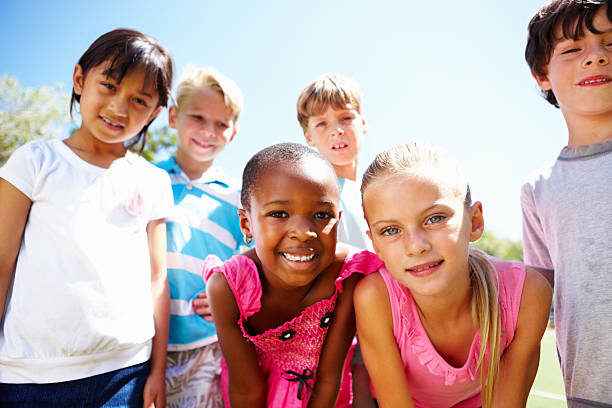 istock Multi ethnic children giving you cute smiles 186832623