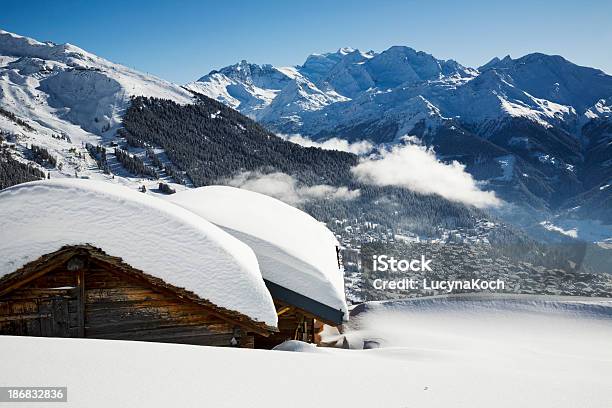 Panoramablick Von M Gele Und Verbier Village Stockfoto und mehr Bilder von Abenteuer - Abenteuer, Alpen, Anhöhe