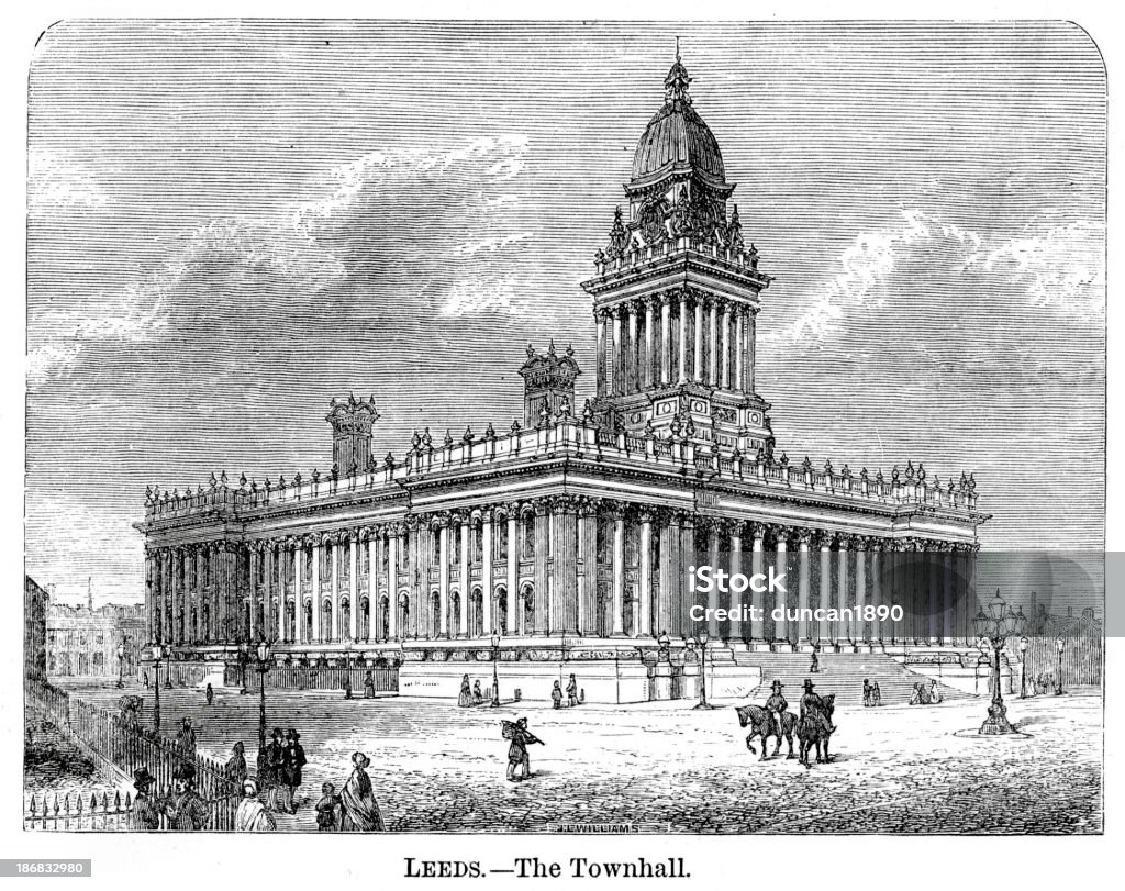 Leeds Town Hall - Ilustración de stock de Leeds libre de derechos