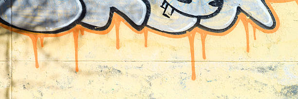 istock Graffiti: vandalism or urban art. Series 186833272