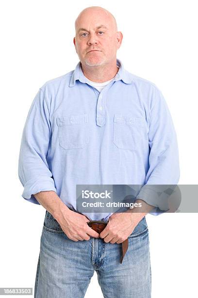 Serious Mature Man Posing Stock Photo - Download Image Now - 50-54 Years, Cut Out, Males