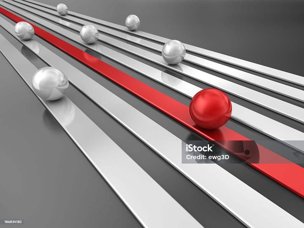 Competition - Abstract 3d render. Success concept  Speed Stock Photo