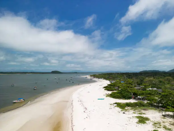 Superagui beach in the state of Paraná on the south coast of Brazil