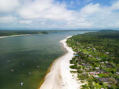 Superagui beach in the state of Paraná on the south coast of Brazil