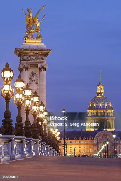 Foto de Arquitetura De Paris À Noite e mais fotos de stock de Paris - Paris, Ponte, Noite