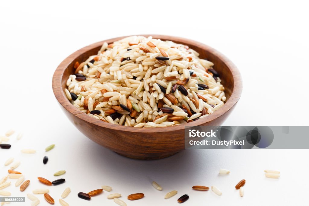 Дикая коричневый рис смеси - Стоковые фото Без людей роялти-фри