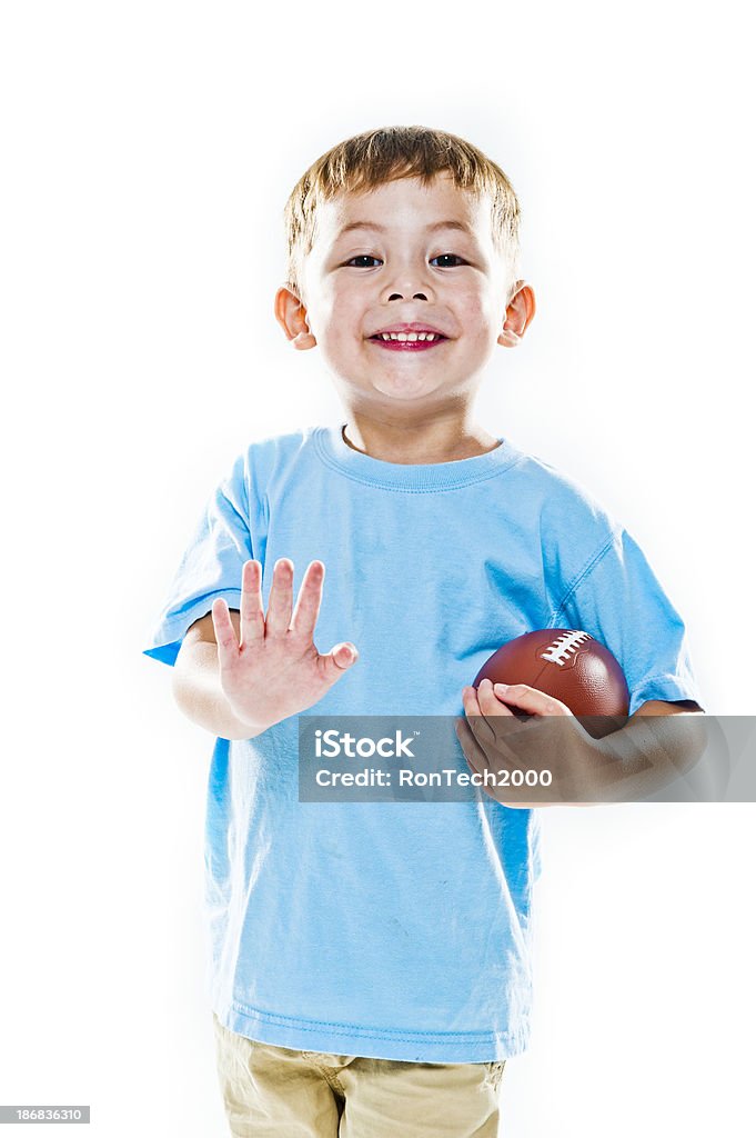 Chave Lad de futebol americano - Royalty-free Bola Foto de stock