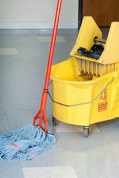 istock Industrial Mop and Bucket - Janitorial Services Series 186836385