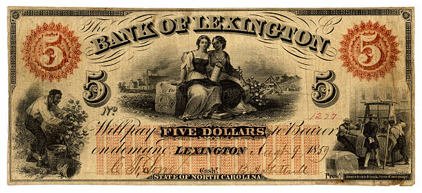 istock Pre Civil War Currency From The South 186836455
