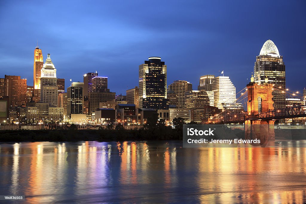 Skyline von Cincinnati, Ohio - Lizenzfrei Cincinnati Stock-Foto