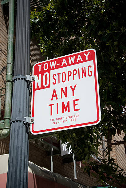 istock Tow-Away / No Stopping Any Time Sign 186836681