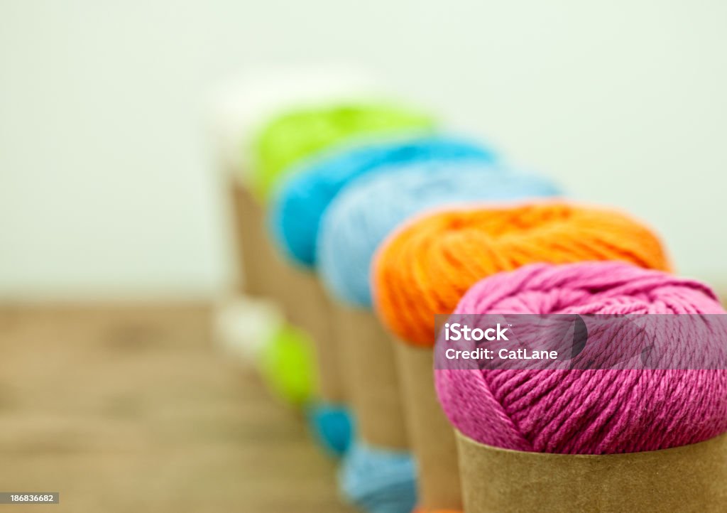 Kolorowe Robić na drutach przędza - Zbiór zdjęć royalty-free (Abstrakcja)