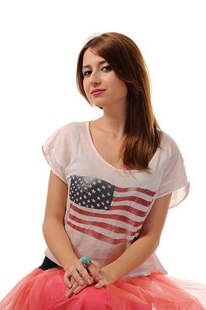 istock Beautiful girl sitting 186837044