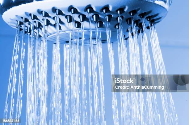 のシャワーヘッドから水が吹きかけるジェットブラック - お手洗いのストックフォトや画像を多数ご用意 - お手洗い, きれいにする, しずく