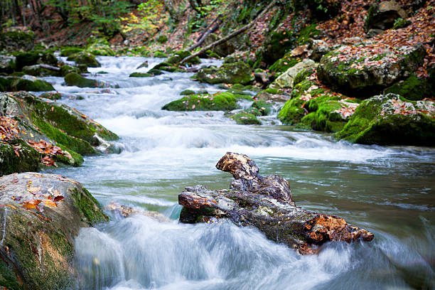 Crimea land Crimea landscapes with waterfall letchworth garden city stock pictures, royalty-free photos & images