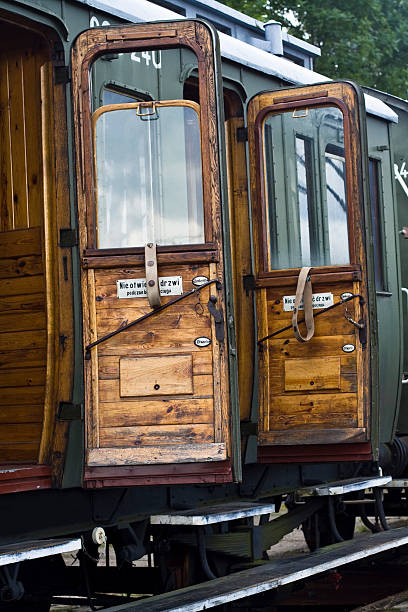 istock Old railroad car wood doors 186838069