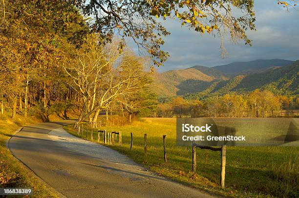Cades 코브 루프 로드쇼의 10 월 Great Smoky Mountains 단풍나무속에 대한 스톡 사진 및 기타 이미지 - 단풍나무속, 떡갈나무, 산