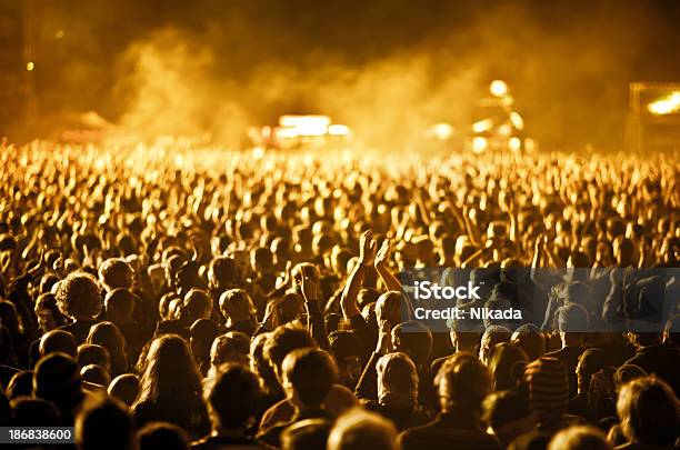 Tifo Folla Concerto - Fotografie stock e altre immagini di Folla - Folla, Stadio, Adolescente