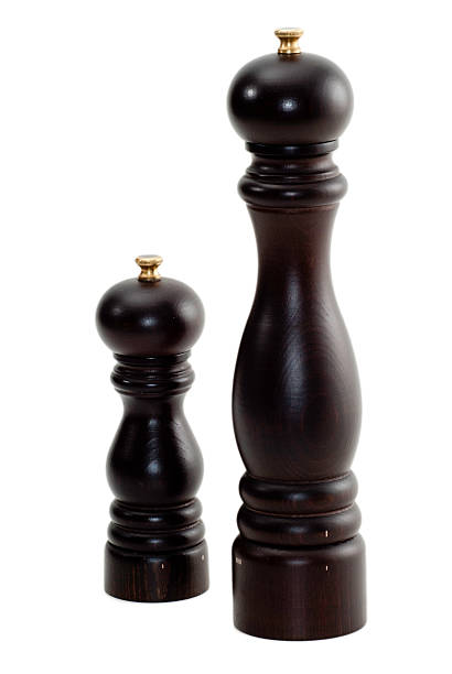 istock Wooden salt and pepper grinders 186838667