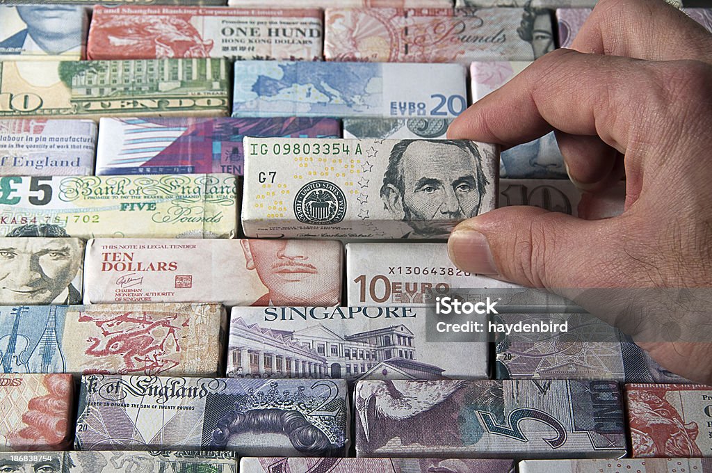 Finanças Internacionais e bancárias Banco Mundial Notas (dólares americanos - Royalty-free Atividade bancária Foto de stock