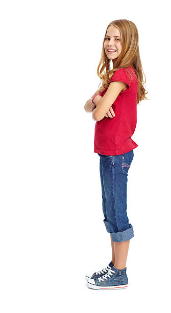 istock Profile of a pretty, precocious young girl! 186839236