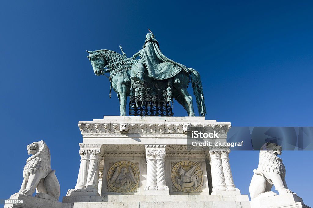 Statue of king św. Stefana na przejażdżkę konną, Budapeszt, Węgry - Zbiór zdjęć royalty-free (Bohater)