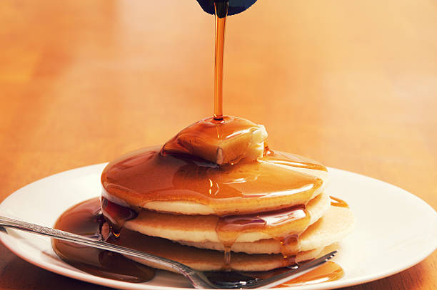 istock Plate of Pancakes with Syrup 186839694
