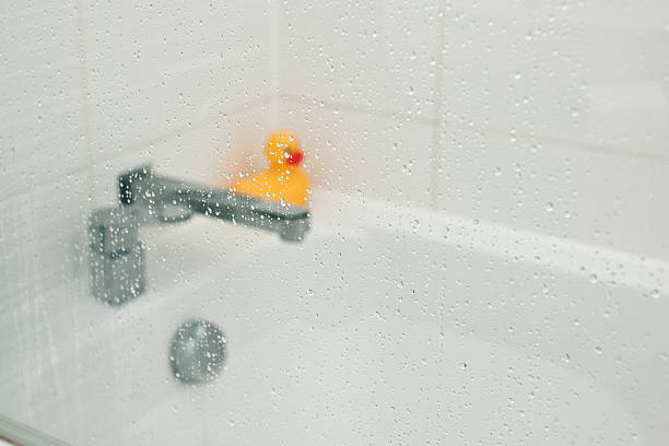 Water filling an inviting hot tub tub.