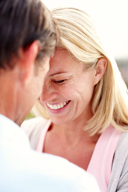 istock Mature couple having a great time together 186839730