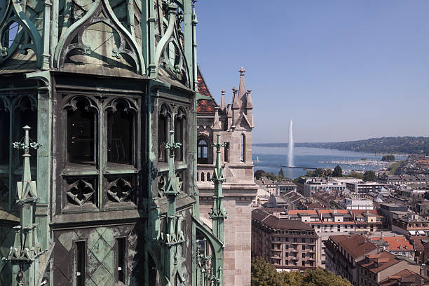 istock Aerial view of Geneva Switzerland 186839964