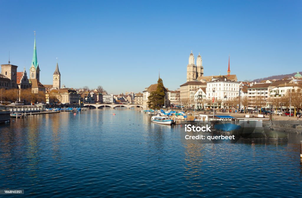 Skyline von Zürich, Schweiz - Lizenzfrei Stadtansicht Stock-Foto