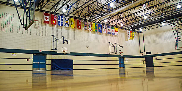 istock Canadian School Gym Floor 186840399