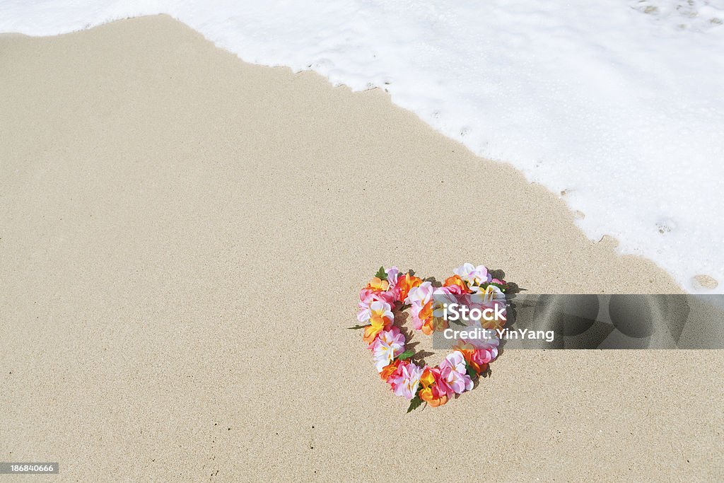 Hawajski Lei na tropikalny raj plaży - Zbiór zdjęć royalty-free (Bez ludzi)