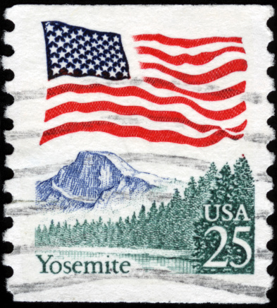 Cancelled Stamp From The United States: Yosemite