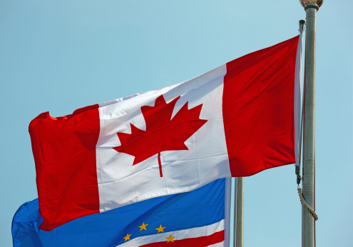 national flags of Canada and Cape verde