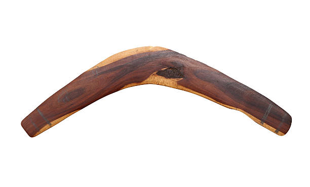 bumerang - aborigine australian culture boomerang isolated fotografías e imágenes de stock
