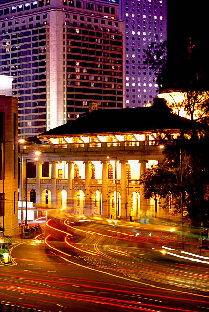 istock Night Traffic Legislative Council Building Hong Kong 186841326